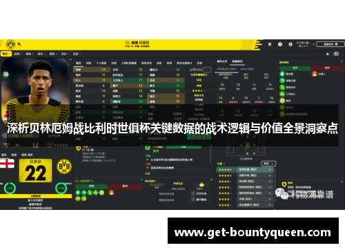 深析贝林厄姆战比利时世俱杯关键数据的战术逻辑与价值全景洞察点 深析贝林厄姆战比利时世俱杯关键数据的战术逻辑与价值全景洞察点